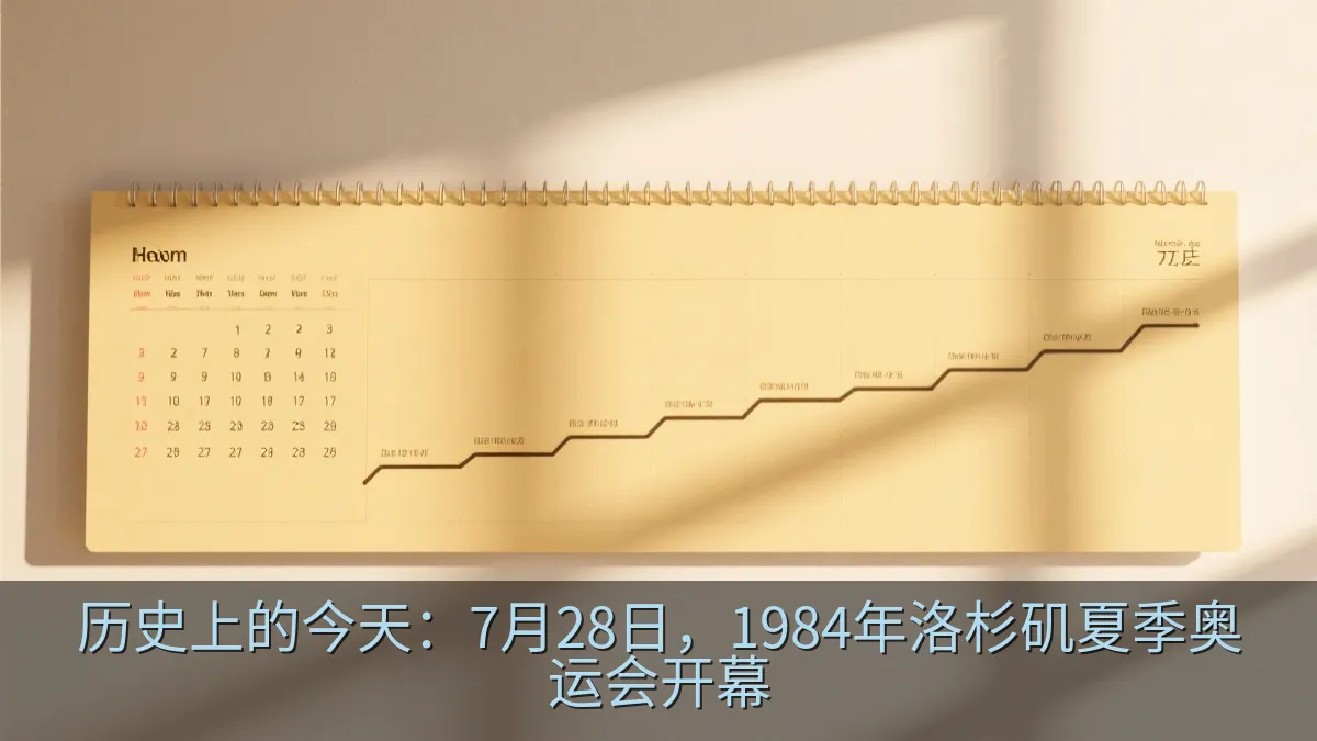 历史日历与重大事件时间线示意图